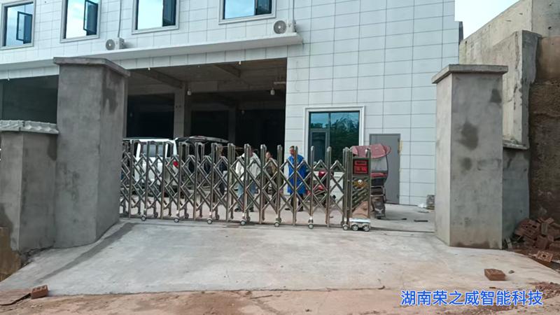 长沙电动伸缩门安装-长沙县浔龙河景区-湖南荣之威