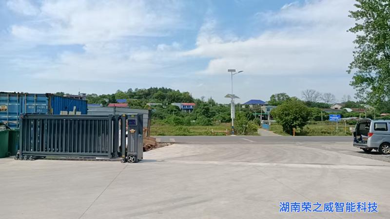 智能平移门轨道施工-长沙电动伸缩门厂家-湖南荣之威
